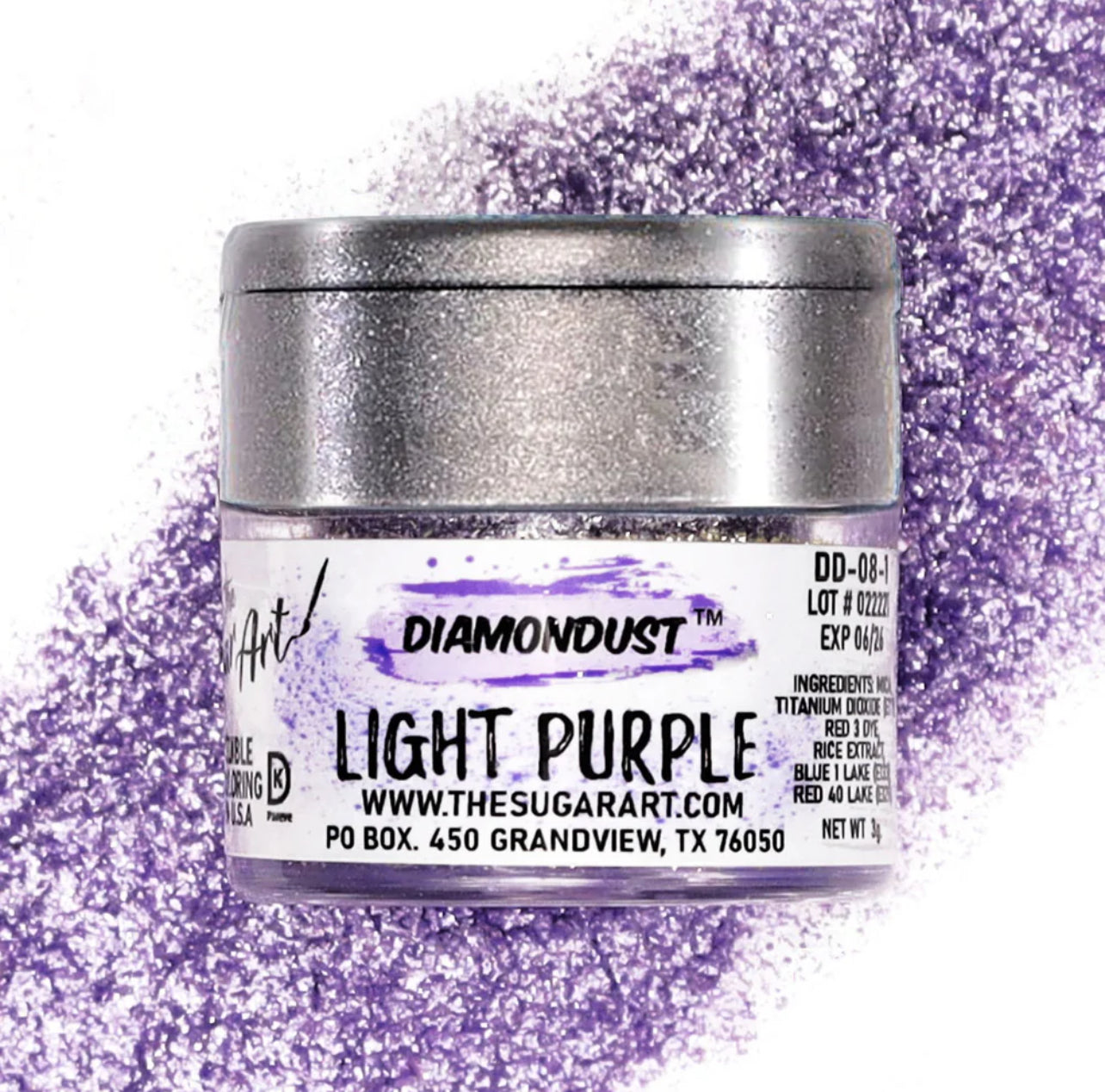 Light Purple Edible Glitter