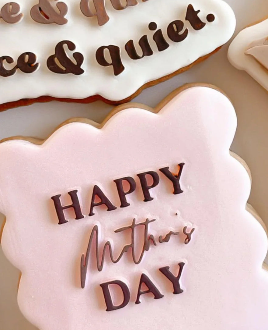 Happy Mother’s Day font debosser