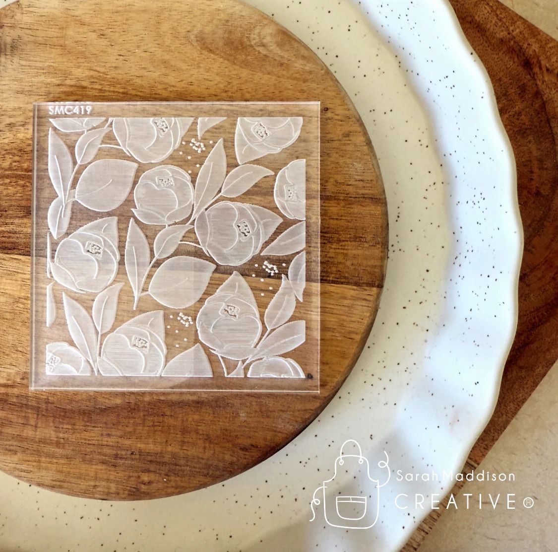 Peony Pattern Debosser