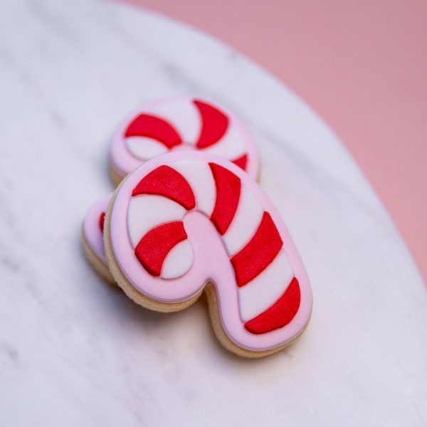 Mini Chubby Candycane Cookie Stamp and Cutter
