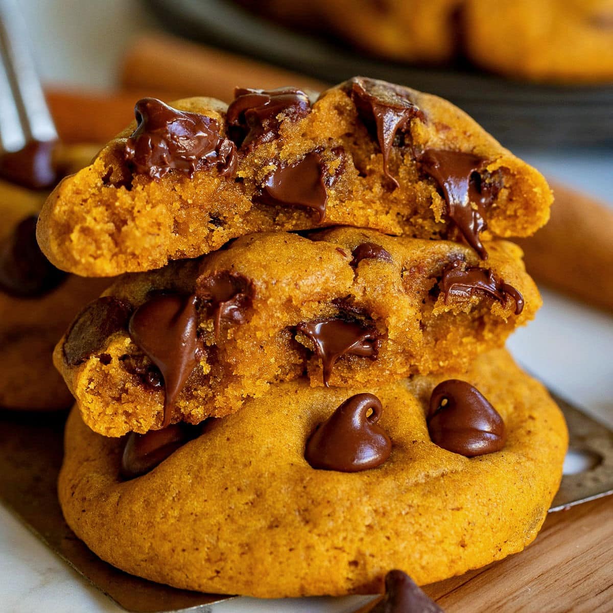 Pumpkin Chocolate chip cookies 🍪
