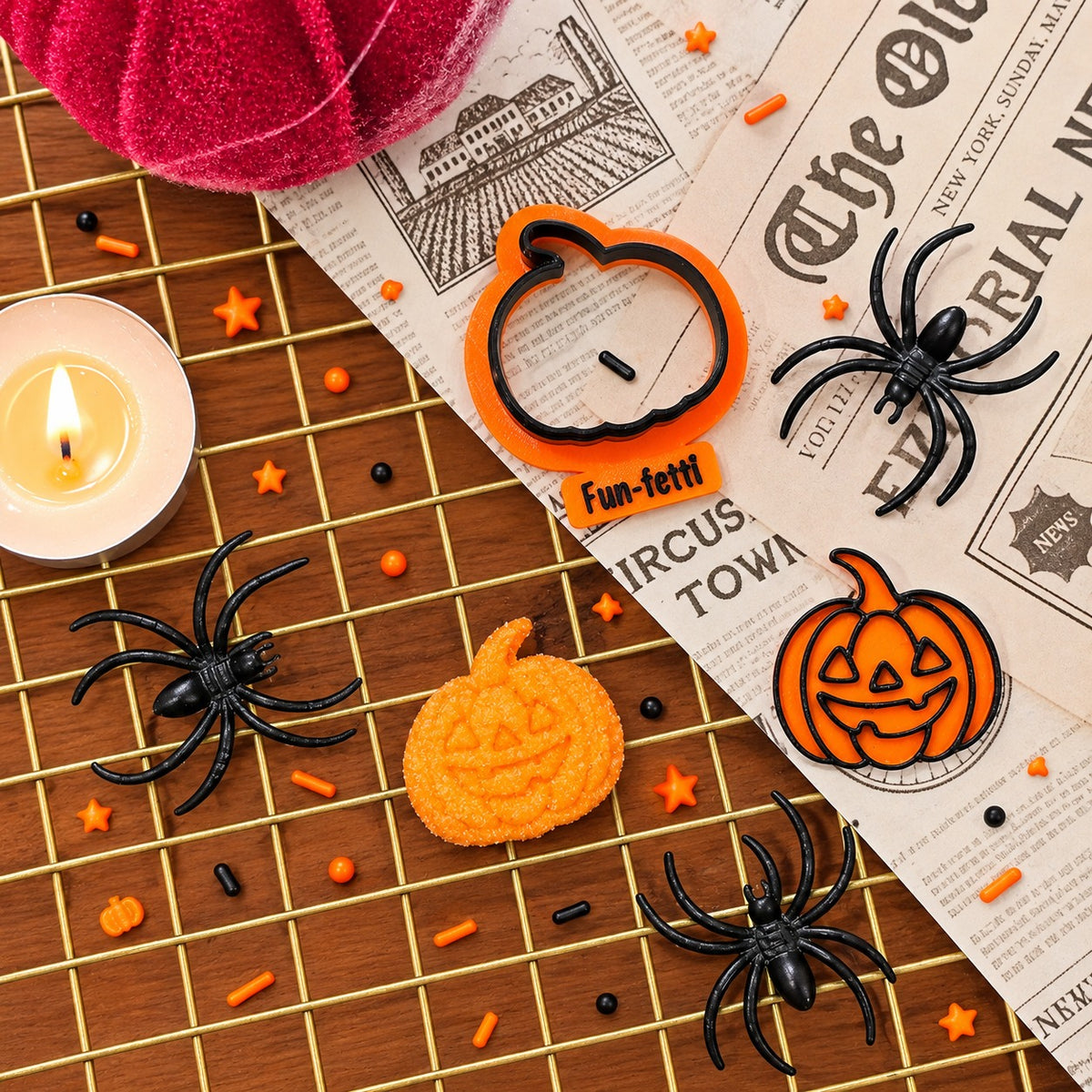 Ghostie and Pumpkin Stamp & Cutter