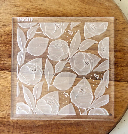 Peony Pattern Debosser
