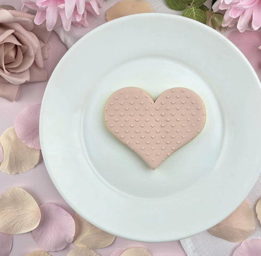 Mini Hearts Pattern Plate - Texturizador