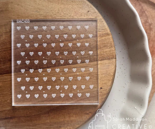 Tiny Hearts Pattern Debosser