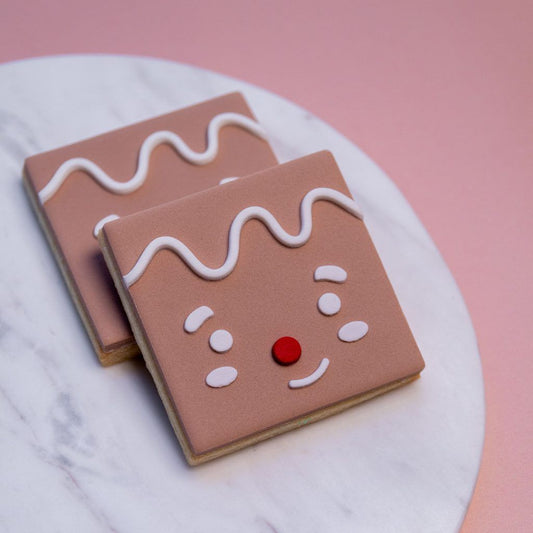 Square Gingerbread Man Cookie Stamp