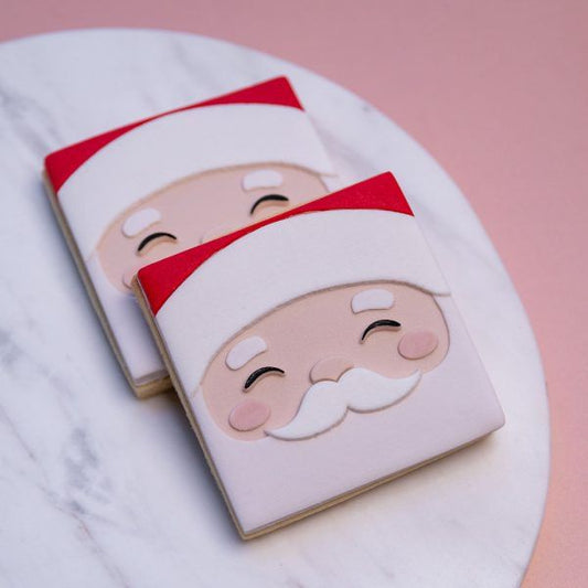 Square Santa Cookie Stamp