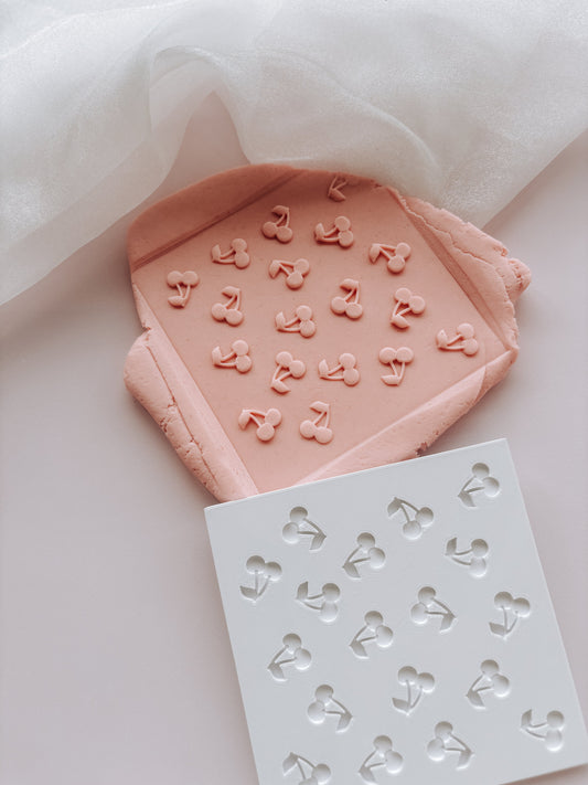 Mini cherry pattern plate stamp